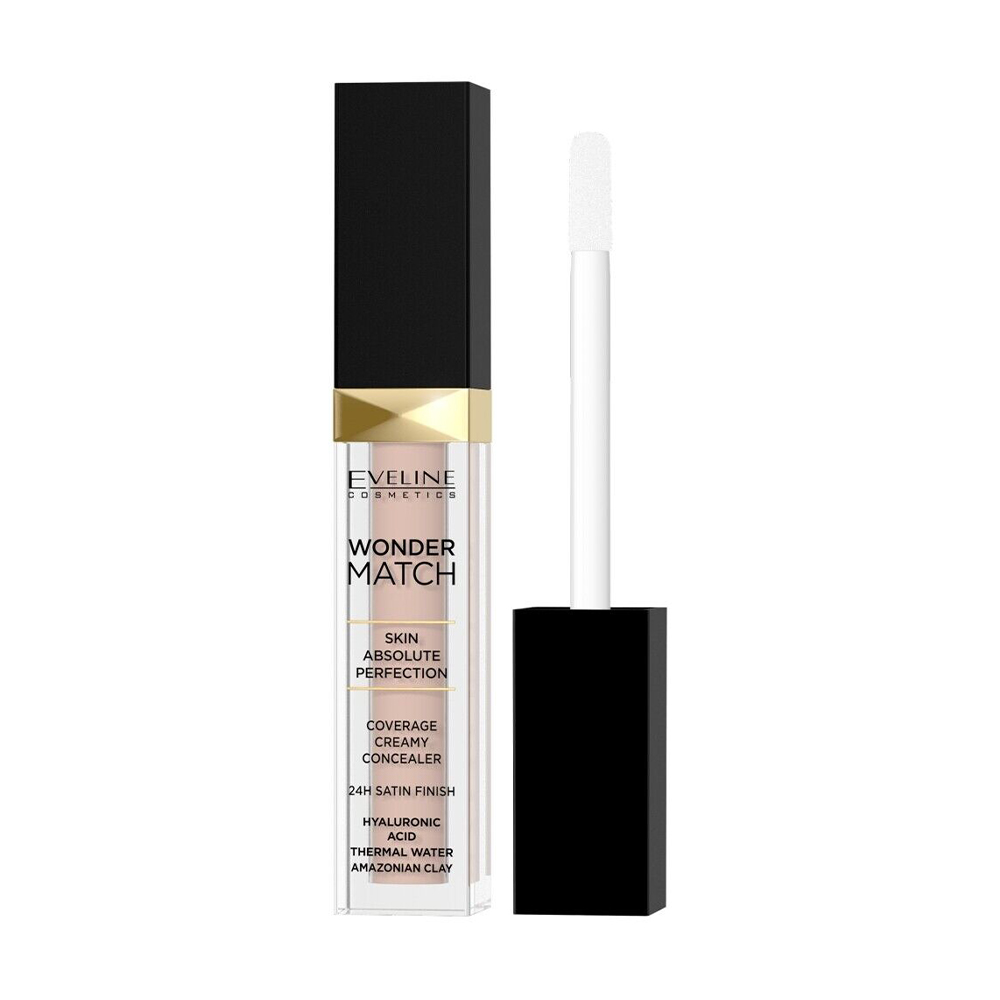 Консилер для обличчя Eveline Cosmetics Wonder Match Coverage Creamy Concealer 20 Peach, 6.8 мл